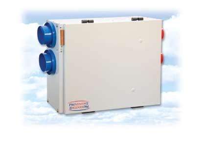 Residential HRVs - Builder Series Damper Defrost PROVENTOR II SERIES MODEL SHOWN: 150 DM Superior Energy Recovery - 78% Sensible Effectiveness Designed with multiple fan speed settings for a wide