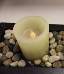 Candles Candles are dangerous Use flameless candles. Flameless candles will not start a fire.