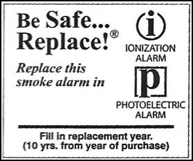 After 10 years, you must install new smoke alarms.