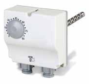 Double immersion thermostat for direct mounting SPDT contacts: C/NO/NC (x2).
