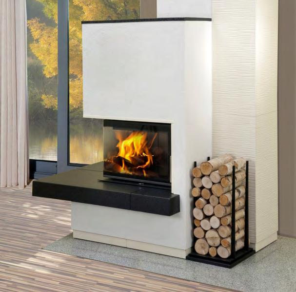 MERSEY STANDARD An insert fireplace design with bent corner glazing Mersey Right as