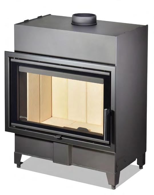 SEVERN H2Q Straight fireplace insert Severn H2P Straight fireplace insert Suitable for low-energy houses Intended for convection as well as Chamotte combustion chamber Adjustable legs Glass with