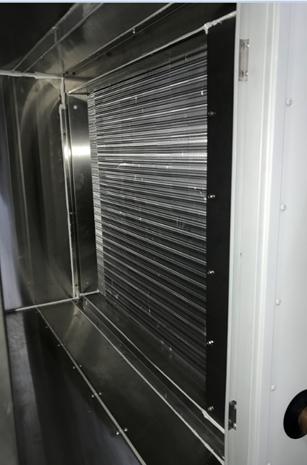 Air filtration is recommended in order to reduce contamination and extend cleaning intervals. Heat exchangers shall allow sufficient access from both sides for visual inspection.