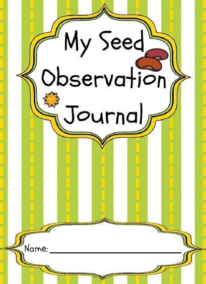 Observing plant growth: Use science journals or journal templates for students