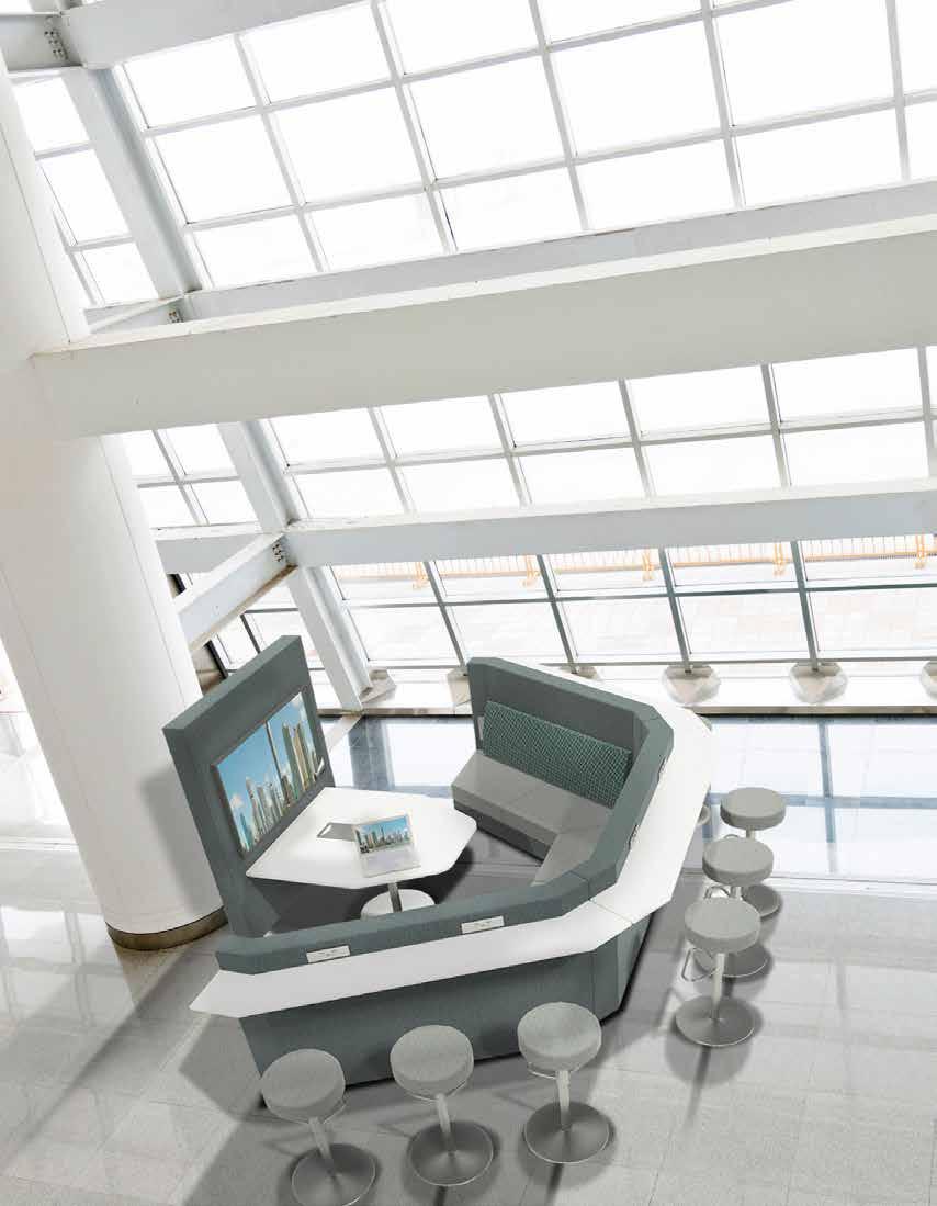 TELECONFERENCE The Teleconference Station in the Junxion line of furnishings delivers an ideal solution for meeting participants that are at different locations.