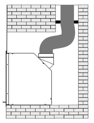 Chimney The H530 insert must be installed using a code-approved masonry chimney with a 6 (15cm) diameter flue liner, a zero-clearance chimney, or a Class A UL-103 HT approved factory-built chimney