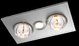 mount LED downlight Two instant radiant heat globes