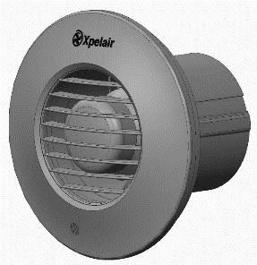 Xpelair Simply Silent TM DX100 Fan Installation and Maintenance Instructions DX100R (93005AW) / DX100S (93025AW) DX100TR (93006AW) / DX100TS (93026AW) DX100PR (93007AW) / DX100PS (93027AW) DX100HTR