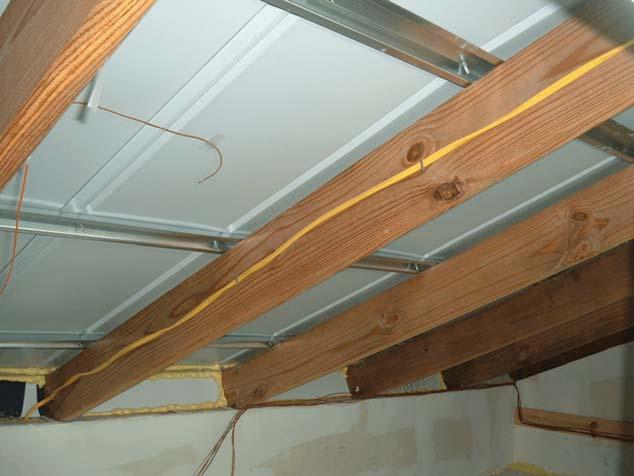 Note the sealing of the soffit vents with insulation inserts and sealant foam.