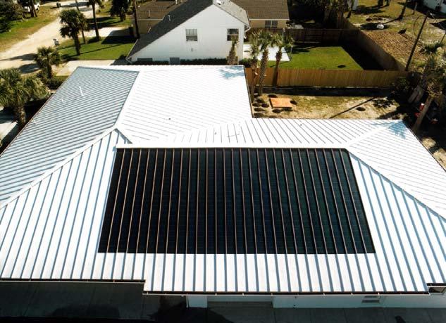 Potential Integration of NightCool with Solar Power Production with Heating and Cooling When mated with metal roof Building Integrated Photovoltaics (BIPV) the NightCool concept shows potential to