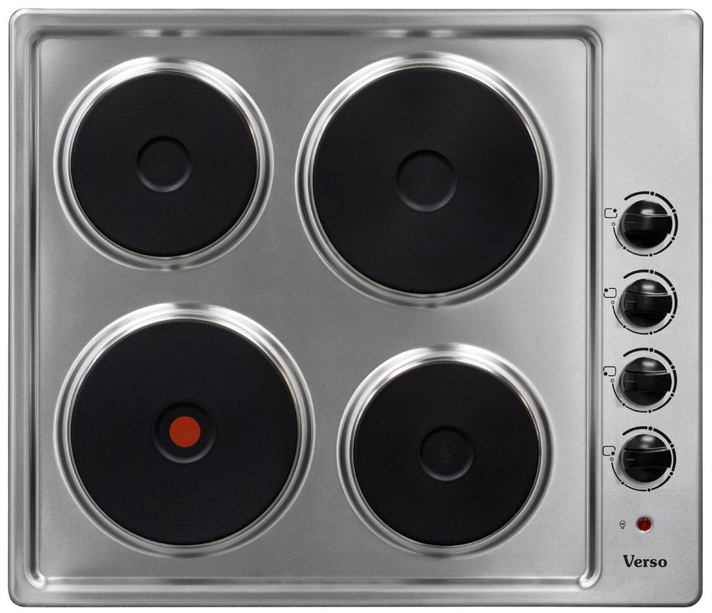 Installation and Operating Instructions Model: VERSO 4E HOB For your convenience, we recommend to attach the serial number label HERE.