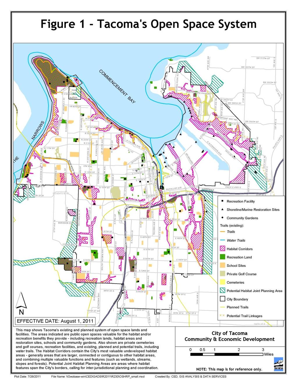 Open Space Habitat and Recreation Element City of Tacoma Comprehensive