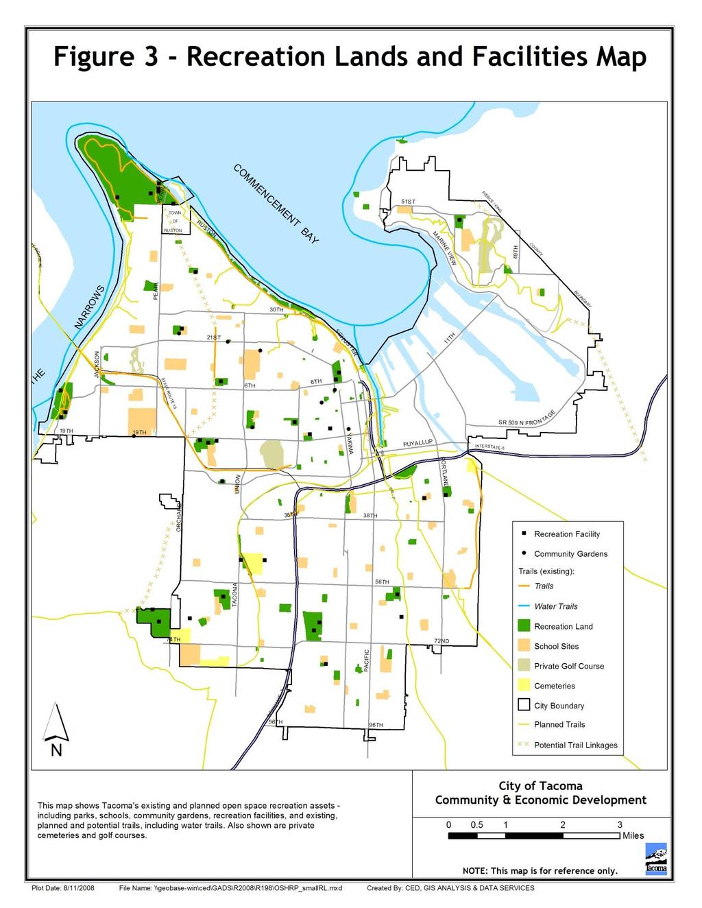 Open Space Habitat and Recreation Element City of Tacoma Comprehensive