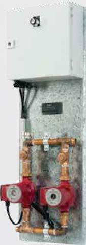 required. The systems incorporate Grundfos UPS 20-60N or UPS 32-80N stainless steel pump and brass manifolds.