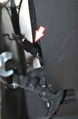 17. Disconnect the recirculating servo motor connector located between the engine cover and the evaporator
