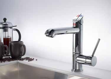 HydroTap All-in-One Filtered boiling and chilled water, with non-vented mixer tap. Hot and cold water feeds.