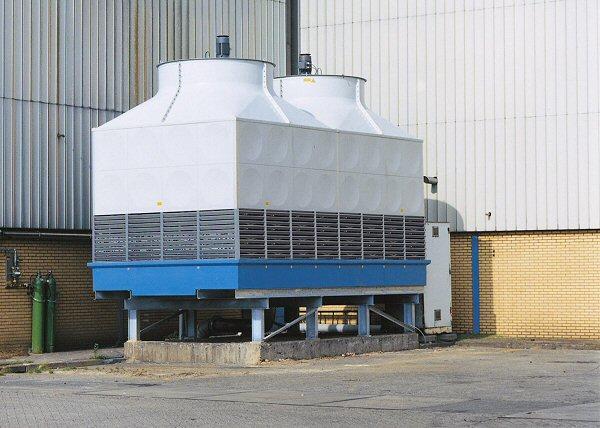 Water-cooled chillers (i.e., cooling tower ) Cooling tower Chiller Water 120