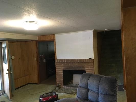 1. Family Room Basement Family Room Walls and ceilings appear in