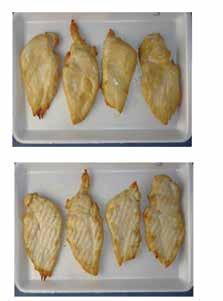 Greater and More Uniform Top and Bottom Color Development Top Surface Bottom Surface Without Impingement With Impingement Product marinated with salt and water only Fully cooked by Stein: a