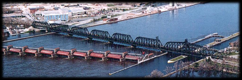 Arsenal Bridge - General Characteristics 2 Constructed 1896, Steel Through Pratt Truss, 8 Spans Combined Two Lane Highway-Railway Structure Length: Rail (Spans 1-8)1,848 ft,