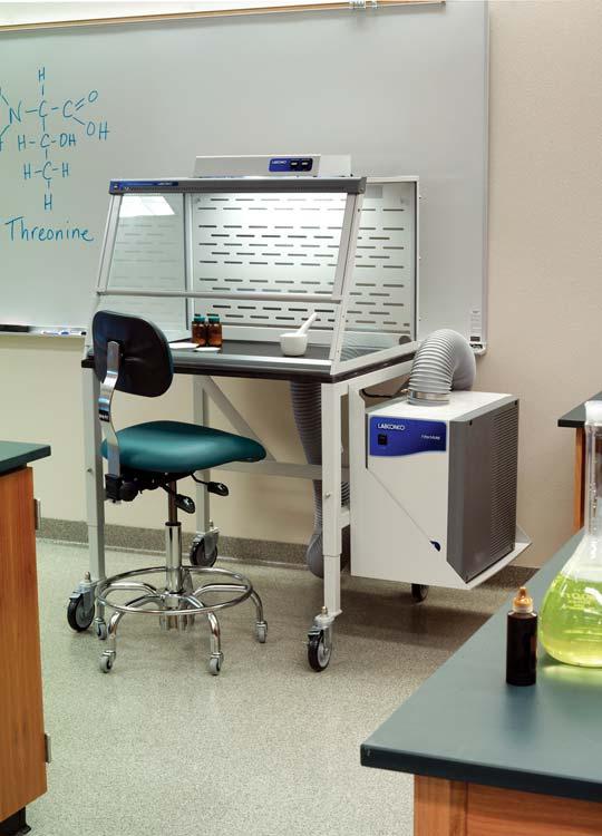 XPert Balance Enclosures FilterMate Portable Exhauster Narrow design fits comfortably on bench