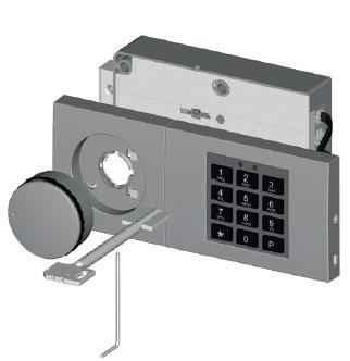 The deadbolt lock comes with a double bitted key for mechanical redundancy, to ensure 100% operational use.