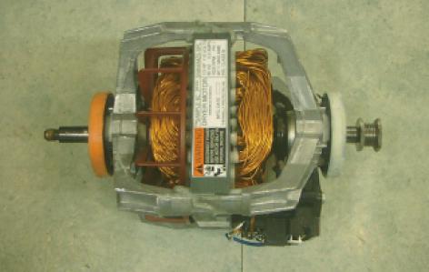 Check the connected condition of the motor, idler and drum belt.