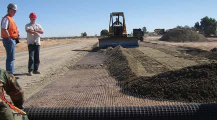 3 Border Patrol Keeps Moving With Tensar BX Geogrids The U.S.-Mexico border near the city of Yuma, Arizona, includes long stretches of desolate desert that are nearly impassable to vehicular traffic.