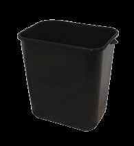 UTILITY Rectangular Soft-Sided Plastic Wastebasket Seamless soft-sided construction will not dent, leak or rust.