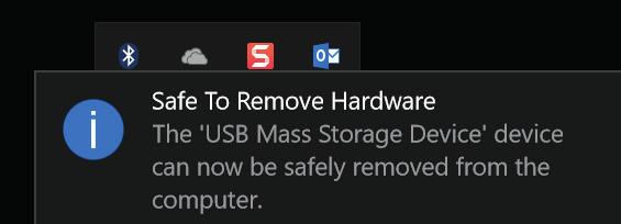 the safely remove hardware function on your PC/Mac.