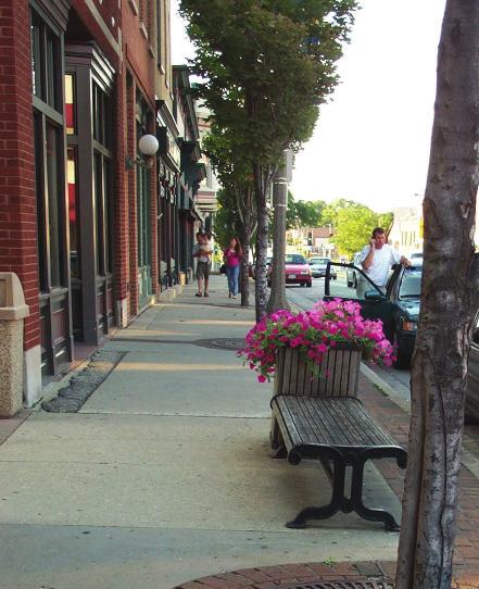 Old Town/Mixed Use Commercial Area Improvement and development of Old Town Area should include a unified system of street furnishings, such as seating areas, trash receptacles, drinking fountains,