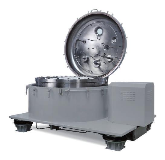 VERTICAL CENTRIFUGES TOP DISCHARGE PRINCIPLE OF OPERATION AND APPLICATIONS The VTC type vertical centrifuge (Vertical Top discharge Centrifuge) is used for batch type operations.
