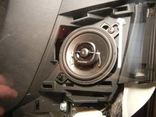 * At this point I might suggest adding a gasket between the speaker and the grill that will be covering it. The original speakers had this.