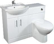 25 235.50 352522WH Unit c/w T Bar Handle and 1 Tap Hole Basin 650 x 450 x 831 218.30 261.