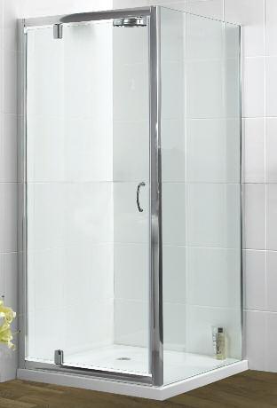 Fresssh Bathrooms Showering DLX PIVOT DOOR SHOWER ENCLOSURE Semi-frameless styling Reversible for left or right hand fit Suitable for recess or corner fit Secure closing for leak free showering 20mm