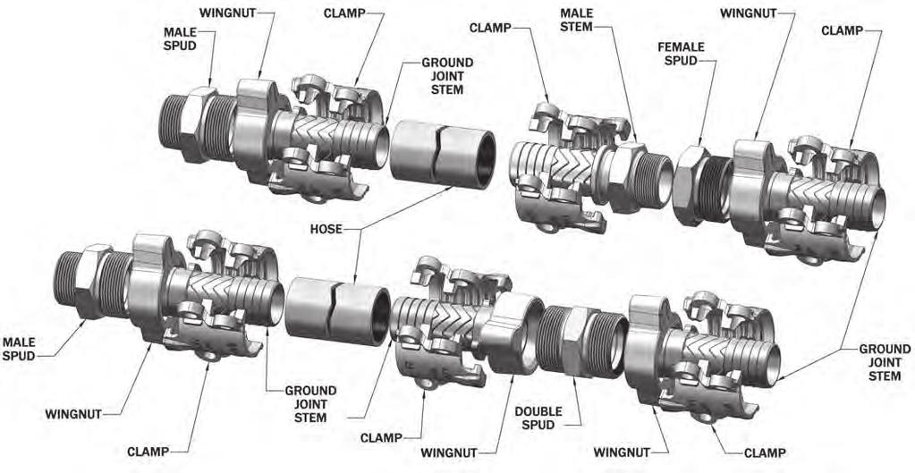Services: Boss couplings are all-purpose hose couplings, universally recommended for steam hose connections.