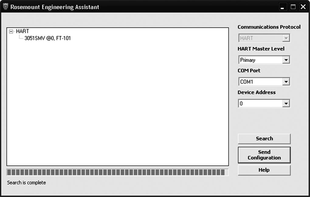 Quick Start Guide 4. The Engineering Assistant Device Connection screen will appear, see Figure 16. Figure 16. Engineering Assistant Device Connection Screen 5.