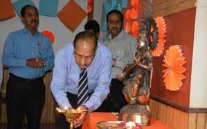 tapura Extn., Jaipur. Lighting of the lamp by Dr. K. K. S. Bhatia Gathering during the Installation The programme was commenced with the graceful presence of Dr. K.K.S. Bhatia, President, Poornima University; Chief Guest Mr.
