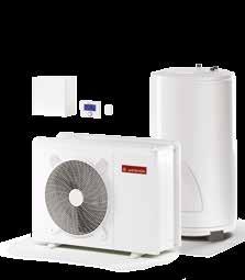 modes: space heating, cooling, water heating / Top efficiency: