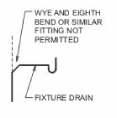 Sanitary Drainage 41 A wye is not permitted when the upper section of fixture drain is a vent because the vent opening is below the trap seal. 709.