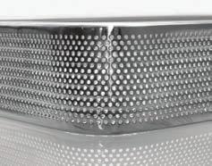 These premium stainless steel wire mesh trays feature easy-to-secure slide-and-lock lids (sold separately).