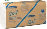 Scott Scottfold Larger case size to reduce packaging waste; meets EP standards with a minimum of 40% post-consumer recycled fiber and total minimum of 50% recycled fiber.