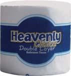 Heavenly hoice ouble Layer Made from heavier-weight paper, this innovative one-ply tissue offers the luxurious look, strength and softness of a two-ply for a surprisingly competitive price.