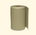Made of 40% post-consumer waste content, elemental chlorine-free () bleaching; packaging reduction through providing greater feet per case. One-ply, white. 8" x 1,000 ft. 12 rolls per case.