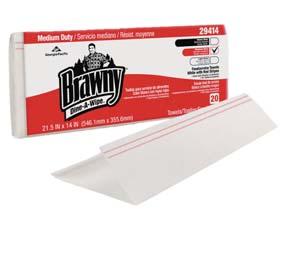 liminates need for rental shop towels. 50 ct., 13'' x 131/4'', White 18/cs. 039597 32591.