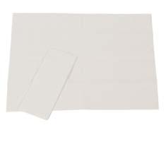 Y HNGING STTION PROTTIV LINR RURMI Protective liners for Sturdy Station 2TM. Laminated two-ply tissue paper. 131/4'' x 51/2'', White 042963 781788 G.