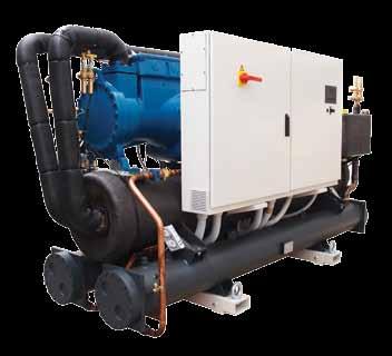 Water Cooled Chiller EWSL A+ 620 / 1180 Cooling only Screw Class A+ Class Énergie Économe A+ A B C D E F G Peu économe A+ classa+ Cooling Capacity from 620 to 1160 KW Size = 7 Refrigerant : R134 A