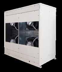 Dry coolers DC PF 14 / 144 Plug Fans Capacity from 8 to 89 KW Size = 13 Available static pressure from 50 to 500 Pa