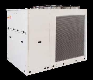 Air Cooled Chiller EQPLU 128.1 / 204.2 cooling only Scroll R410A Cooling Capacity from 128 to 200 KW Size = 10 Refrigerant : R410A EER up to 2.98 ESSEER up to 3.