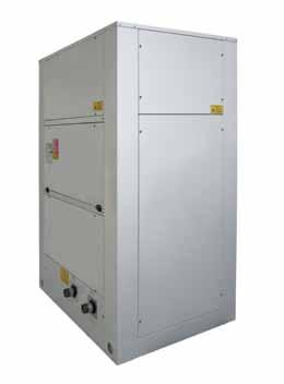 Air Cooled Chiller EQUL PF 21 / 290 cooling only Scroll DUCTABLE R410A Cooling Capacity from 20 to 260 KW Size = 29 Refrigerant : R410A EER up to 3,26 ESSEER up to 4,67 Main Functions: Available with